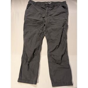 Carhartt Mens Relaxed 40/30 Fit Double Front Work Pants Charcoal Gray Utility